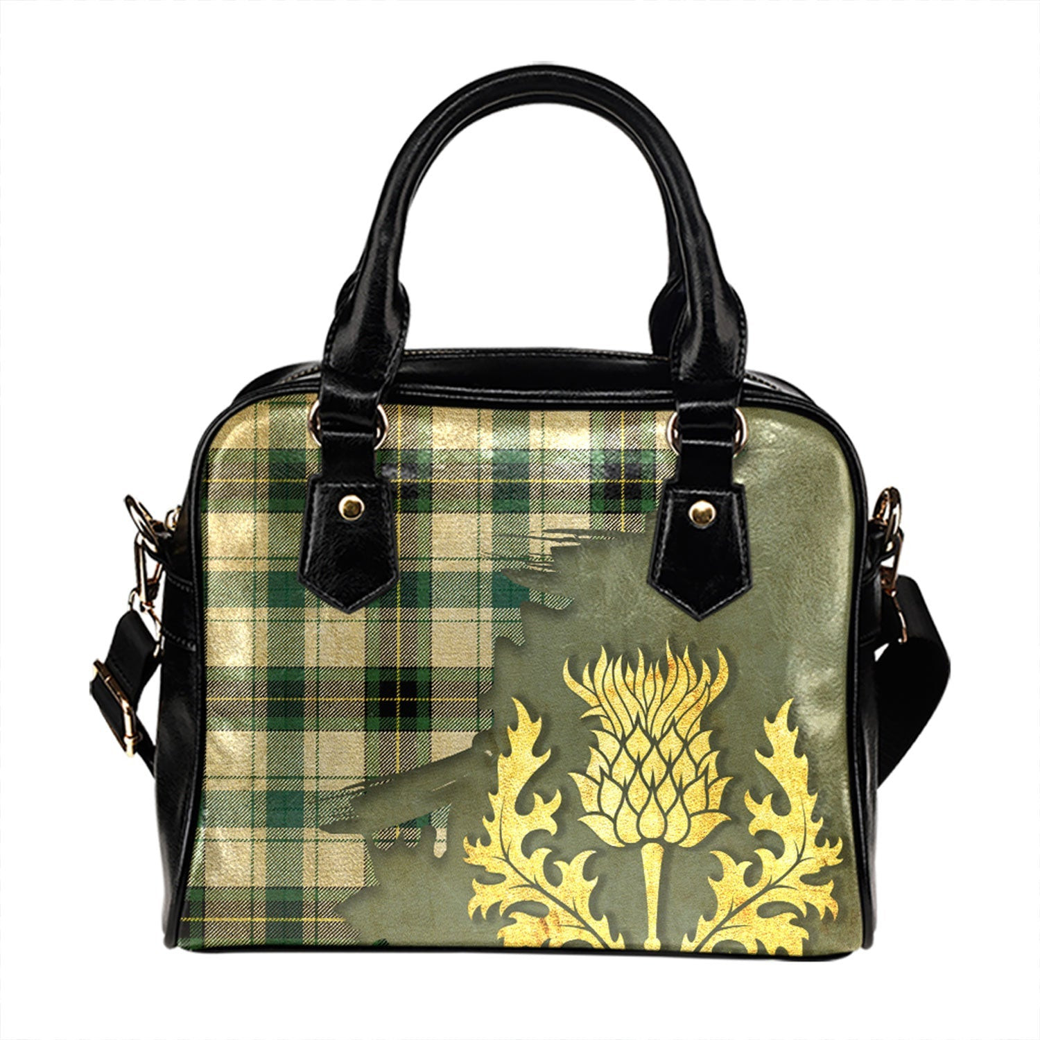 ScotsTee Shop Scottish Henderson Dress 2 Modern Tartan Shoulder Handbag Thistle Oldest