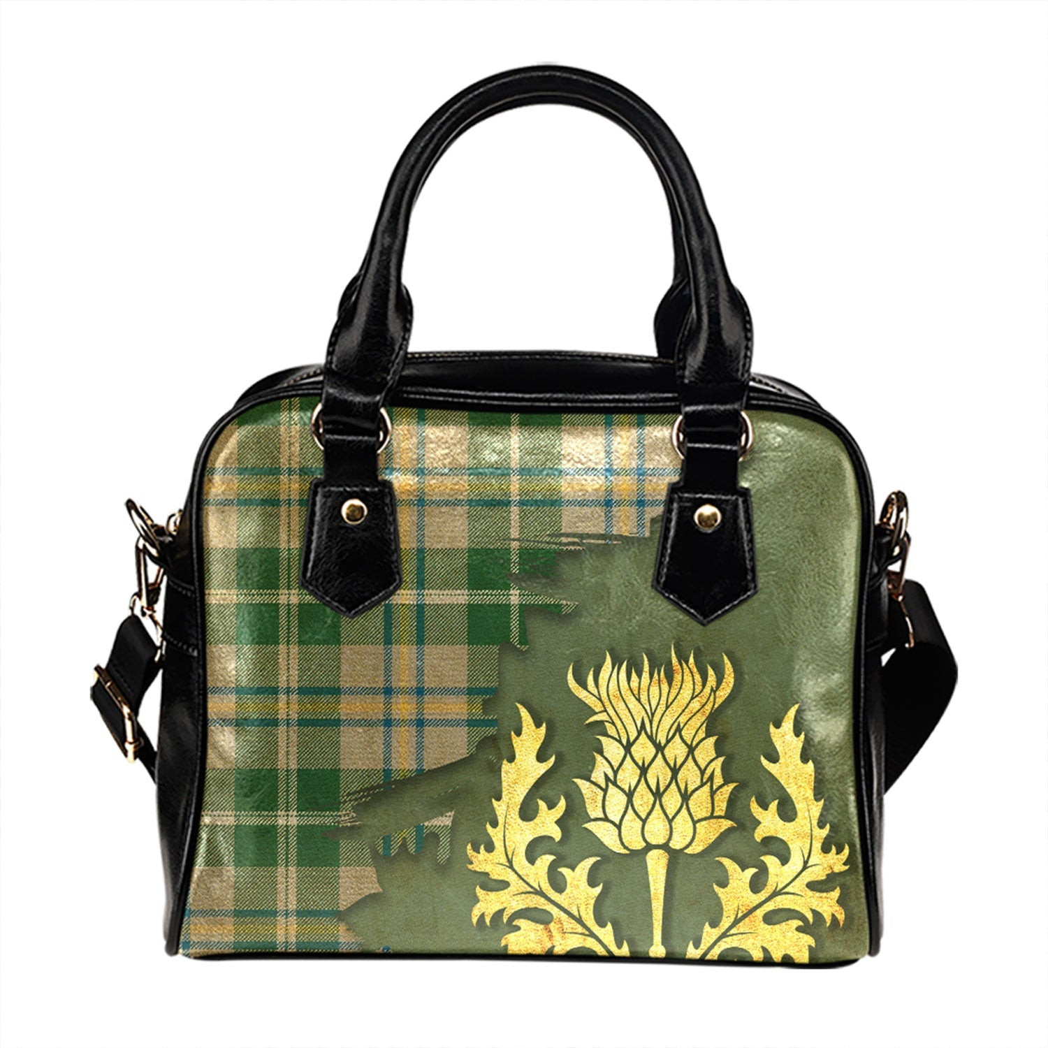 ScotsTee Shop Scottish MacGibboney Dress Ancient Tartan Shoulder Handbag Thistle Oldest