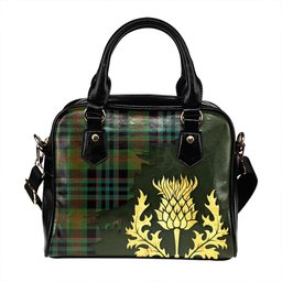 ScotsTee Shop Scottish Newlands (Walker Newlands) Ancient Tartan Shoulder Handbag Thistle Oldest
