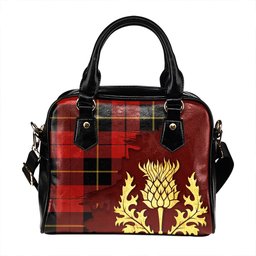 ScotsTee Shop Scottish Wallace (Wallas) Modern Tartan Shoulder Handbag Thistle Oldest