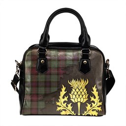 ScotsTee Shop Scottish Rankin (Dalgliesh) Weathered Tartan Shoulder Handbag Thistle Oldest