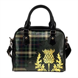 ScotsTee Shop Scottish MacKenzie Dress 2 Modern Tartan Shoulder Handbag Thistle Oldest