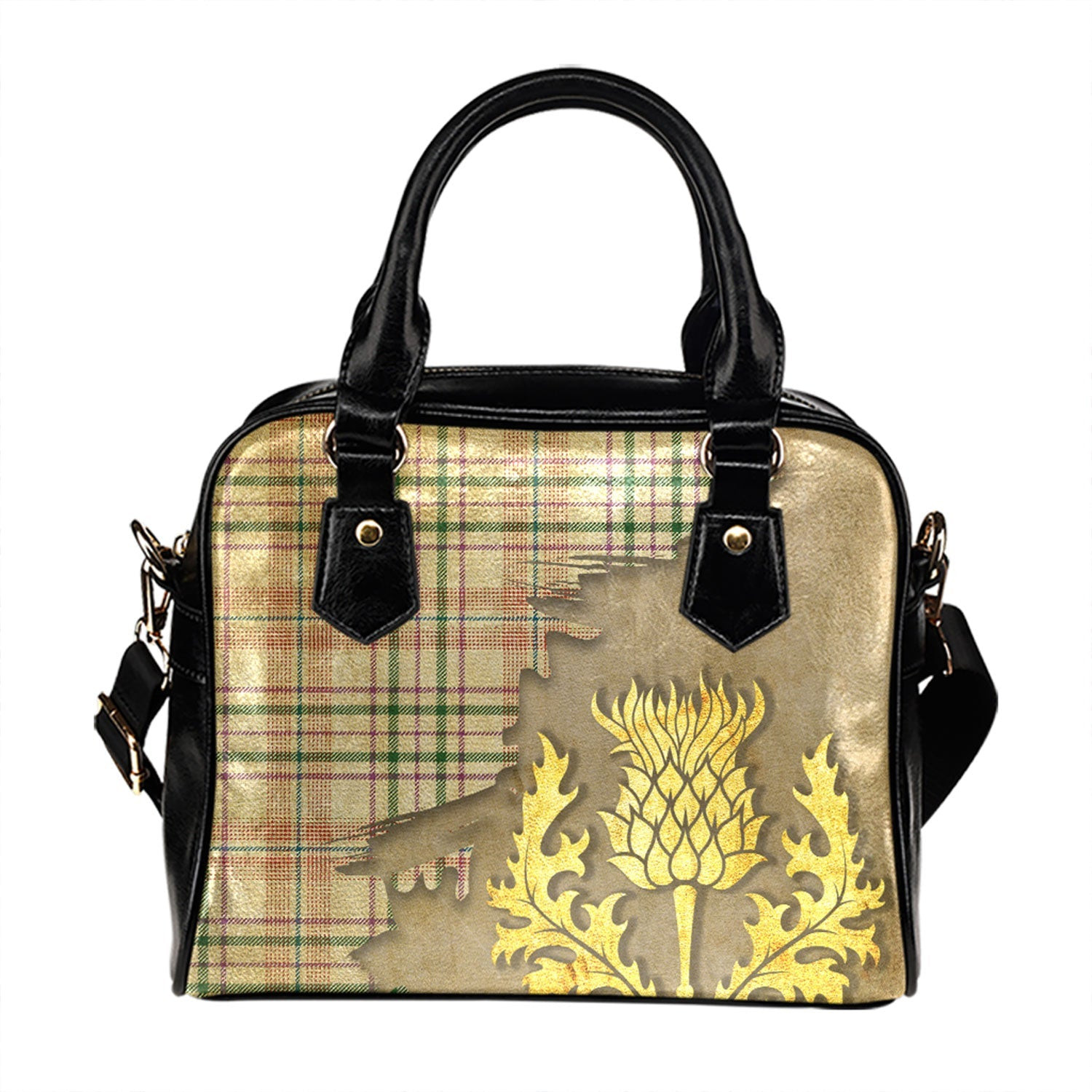 ScotsTee Shop Scottish Shaw Women-s Dress Ancient Tartan Shoulder Handbag Thistle Oldest