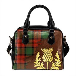 ScotsTee Shop Scottish Lindsay (Smibert) (Lindsay New) Ancient Tartan Shoulder Handbag Thistle Oldest
