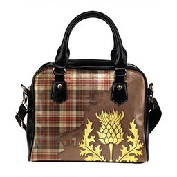 ScotsTee Shop Scottish Jacobite Dress 2 Weathered Tartan Shoulder Handbag Thistle Oldest