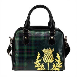 ScotsTee Shop Scottish Stevenson Hunting Modern Tartan Shoulder Handbag Thistle Oldest