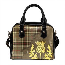 ScotsTee Shop Scottish Thomson Dress Grey (Thompson Dress Grey) Modern Tartan Shoulder Handbag Thistle Oldest
