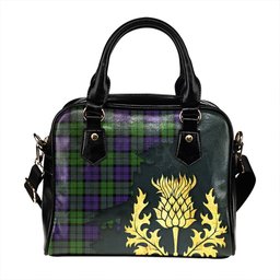 ScotsTee Shop Scottish Wartley Hunting Modern Tartan Shoulder Handbag Thistle Oldest
