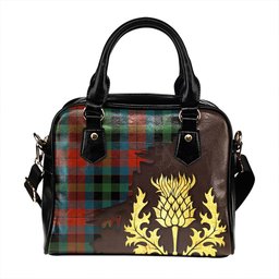 ScotsTee Shop Scottish Skene of Cromar (Cant version) Ancient Tartan Shoulder Handbag Thistle Oldest