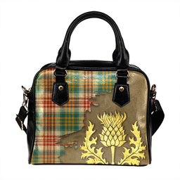 ScotsTee Shop Scottish Lysaght Dress (MacLysaght Dress) Ancient Tartan Shoulder Handbag Thistle Oldest