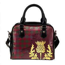 ScotsTee Shop Scottish Laing Artefact (Lang Artefact) Modern Tartan Shoulder Handbag Thistle Oldest
