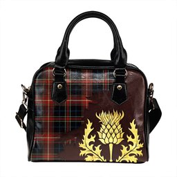 ScotsTee Shop Scottish MacDonald Sir John A (Donald Sir John A) Modern Tartan Shoulder Handbag Thistle Oldest