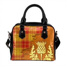 ScotsTee Shop Scottish MacMillan Dress Modern Tartan Shoulder Handbag Thistle Oldest