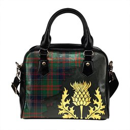 ScotsTee Shop Scottish Stewart of Appin Hunting Modern Tartan Shoulder Handbag Thistle Oldest