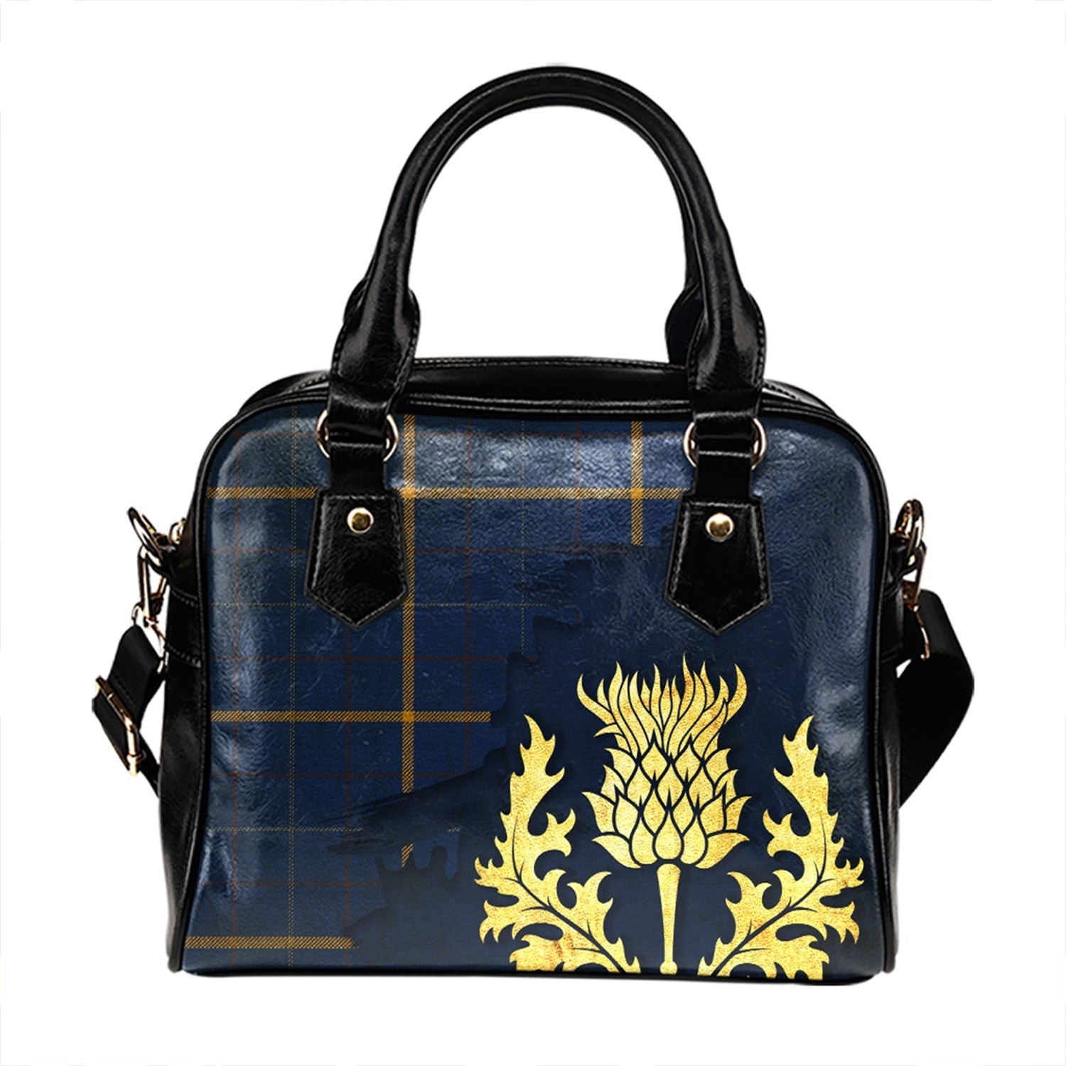 ScotsTee Shop Scottish Pearson Modern Tartan Shoulder Handbag Thistle Oldest