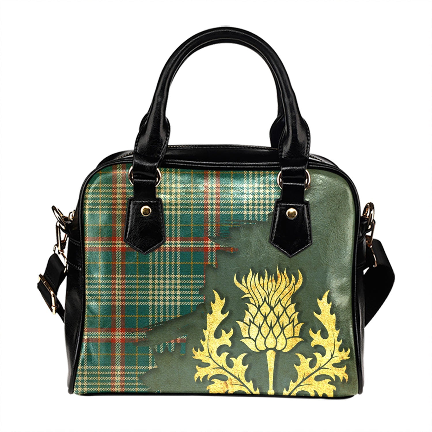 ScotsTee Shop Scottish Parker Dress USA Ancient Tartan Shoulder Handbag Thistle Oldest