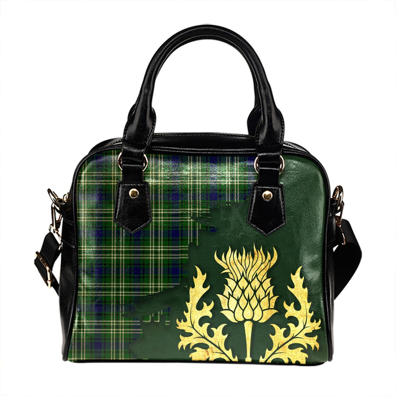 ScotsTee Shop Scottish Mow Tartan Shoulder Handbag Thistle Oldest