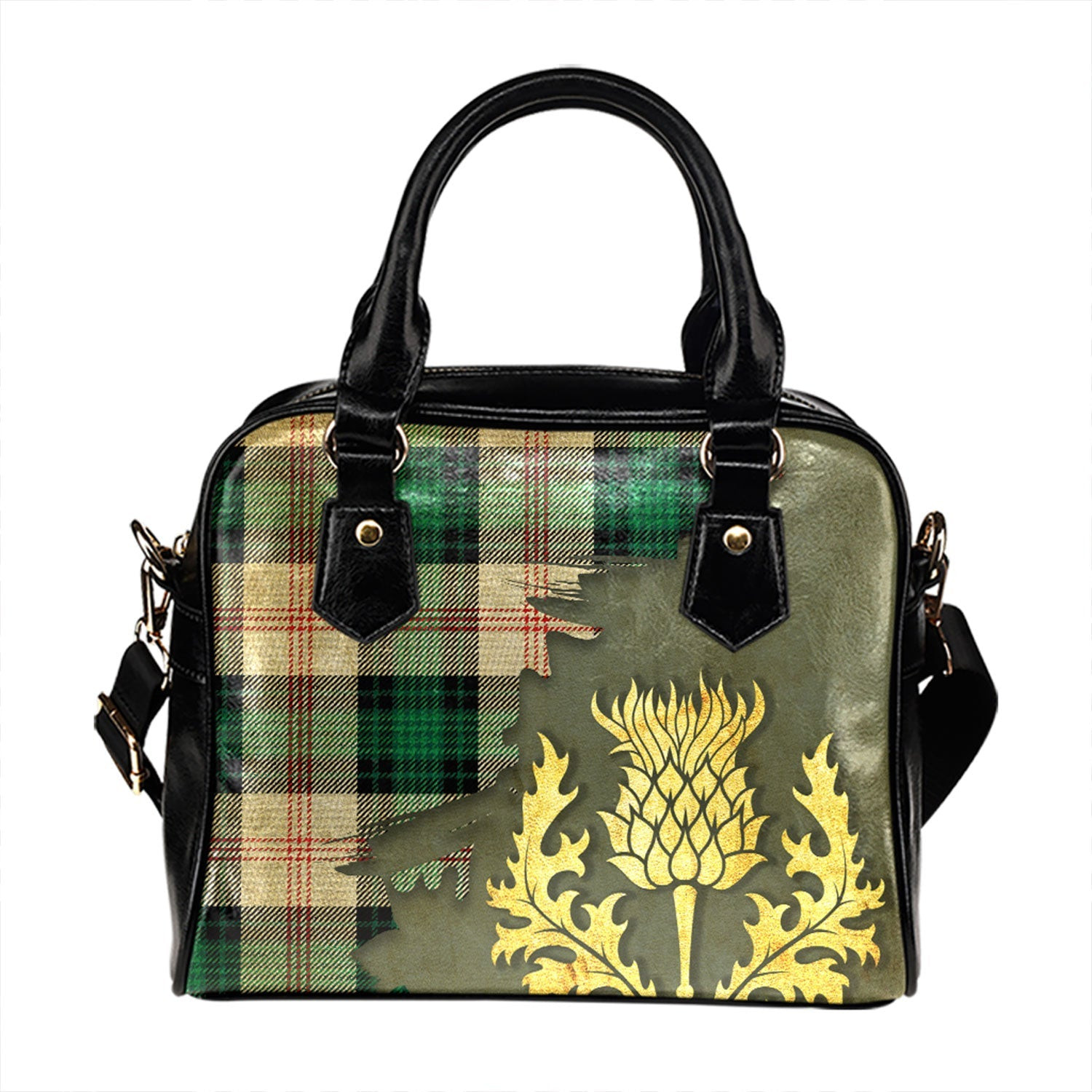 ScotsTee Shop Scottish Ross Hunting Dress Dance Tartan Shoulder Handbag Thistle Oldest