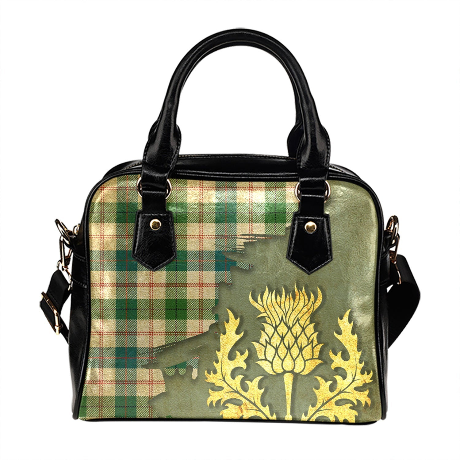 ScotsTee Shop Scottish Guthrie Dress Ancient Tartan Shoulder Handbag Thistle Oldest