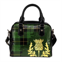 ScotsTee Shop Scottish Wallace Hunting (Wallas Hunting) Ancient Tartan Shoulder Handbag Thistle Oldest