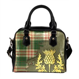 ScotsTee Shop Scottish MacDiarmid Dress Modern Tartan Shoulder Handbag Thistle Oldest