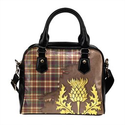 ScotsTee Shop Scottish Robertson Dress 2 Weathered Tartan Shoulder Handbag Thistle Oldest