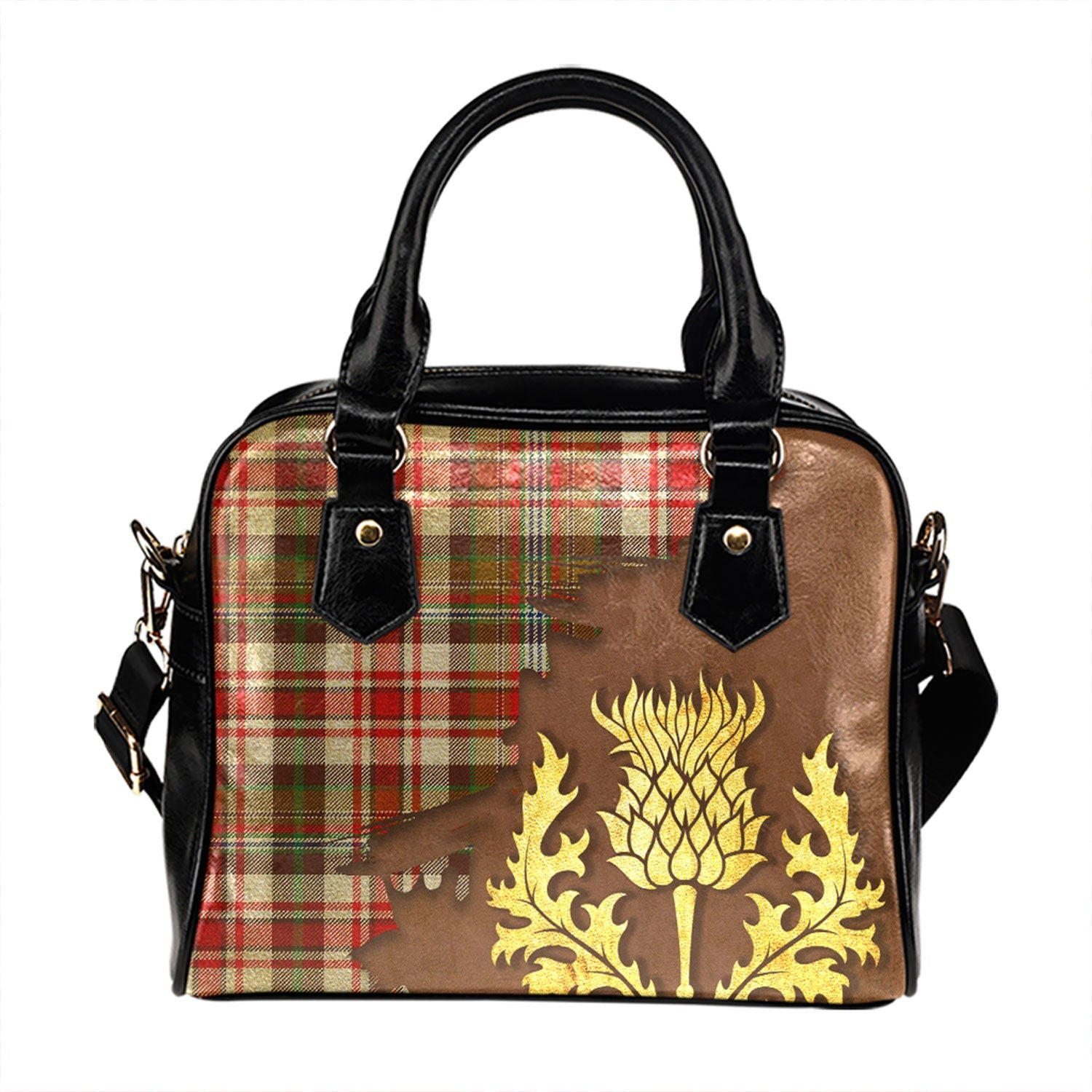 ScotsTee Shop Scottish Jacobite Dress 2 Modern Tartan Shoulder Handbag Thistle Oldest