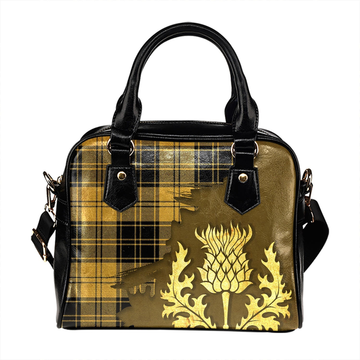 ScotsTee Shop Scottish MacLachlan Chief-s Dress Ancient Tartan Shoulder Handbag Thistle Oldest