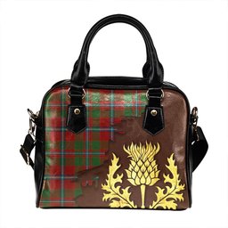 ScotsTee Shop Scottish Murray of Abercairney Portrait (Murray of Abercairney; Portrait) Modern Tartan Shoulder Handbag Thistle Oldest