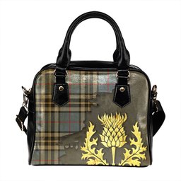 ScotsTee Shop Scottish MacTavish Dress Weathered Tartan Shoulder Handbag Thistle Oldest