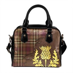ScotsTee Shop Scottish MacDonell of Glengarry Dress Modern Tartan Shoulder Handbag Thistle Oldest