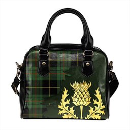 ScotsTee Shop Scottish Vipont Yellow line Modern Tartan Shoulder Handbag Thistle Oldest