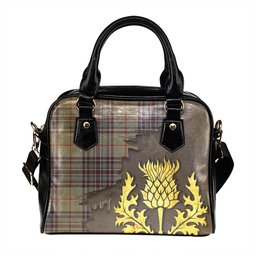ScotsTee Shop Scottish Thorburn USA (Thurburn USA) Weathered Tartan Shoulder Handbag Thistle Oldest