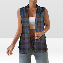 ScotsTee Shop Scottish Anderson Coulson Bonner 2 Women's Tartan Sleeveless Blazer Suit Vest