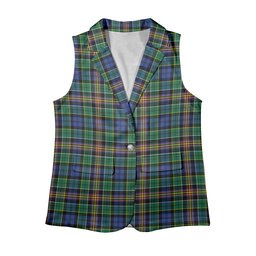ScotsTee Shop Scottish Allison SC Women's Tartan Sleeveless Blazer Suit Vest