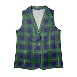 ScotsTee Shop Scottish Alexander Women's Tartan Sleeveless Blazer Suit Vest