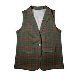 ScotsTee Shop Scottish Anderson Coulson Bonner 1 Women's Tartan Sleeveless Blazer Suit Vest