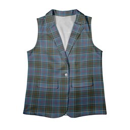 ScotsTee Shop Scottish Anderson Old Makinlay Women's Tartan Sleeveless Blazer Suit Vest
