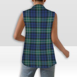 ScotsTee Shop Scottish Allan Women's Tartan Sleeveless Blazer Suit Vest