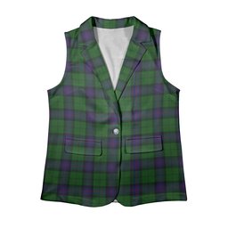 ScotsTee Shop Scottish Armstrong Women's Tartan Sleeveless Blazer Suit Vest
