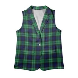 ScotsTee Shop Scottish Abercrombie SC Women's Tartan Sleeveless Blazer Suit Vest