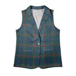 ScotsTee Shop Scottish Aiton  Modern Women's Tartan Sleeveless Blazer Suit Vest