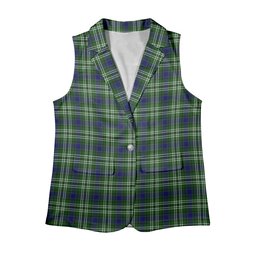 ScotsTee Shop Scottish Blackadder Women's Tartan Sleeveless Blazer Suit Vest