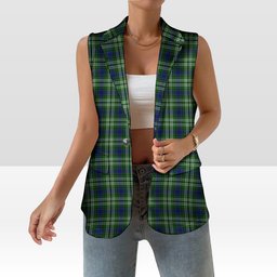 ScotsTee Shop Scottish Blackadder Women's Tartan Sleeveless Blazer Suit Vest
