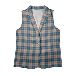 ScotsTee Shop Scottish Barclay Hunting #2 Modern Clan Women's Tartan Sleeveless Blazer Suit Vest