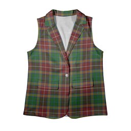 ScotsTee Shop Scottish Baxter Women's Tartan Sleeveless Blazer Suit Vest