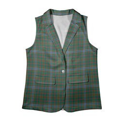 ScotsTee Shop Scottish Balfour Hunting Modern Women's Tartan Sleeveless Blazer Suit Vest