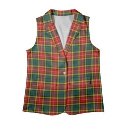 ScotsTee Shop Scottish Baxter of Balgavies Modern Women's Tartan Sleeveless Blazer Suit Vest