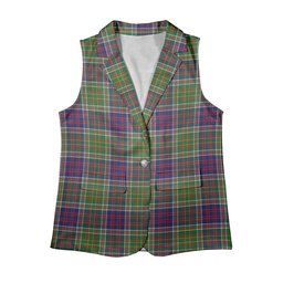 ScotsTee Shop Scottish Bowie Modern Women's Tartan Sleeveless Blazer Suit Vest