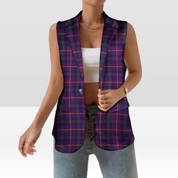 ScotsTee Shop Scottish Bryson 2000 Women's Tartan Sleeveless Blazer Suit Vest